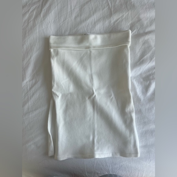 Beginning Boutique White Strapless Top - Picture 2 of 2